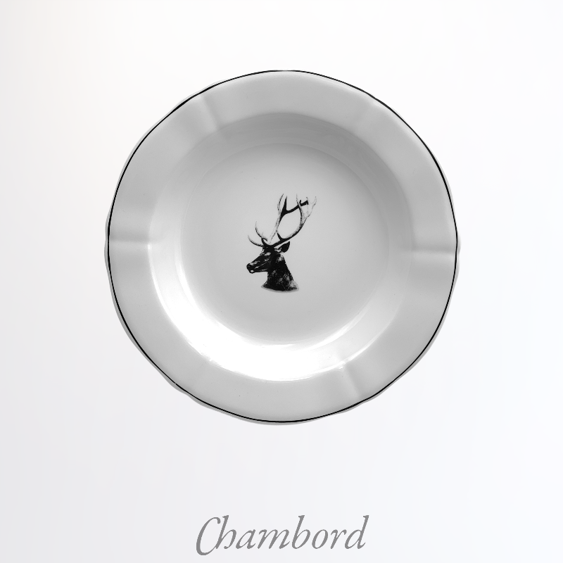 Chambord x Gien - Boxed set of 4 soup plates