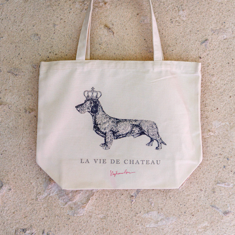 Tote bag « La vie de château » version teckel – Collège royal