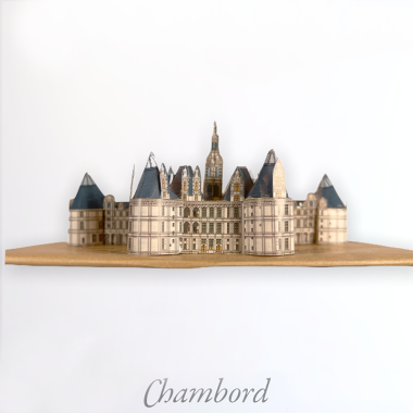 Château de Chambord - la carte prédécoupée