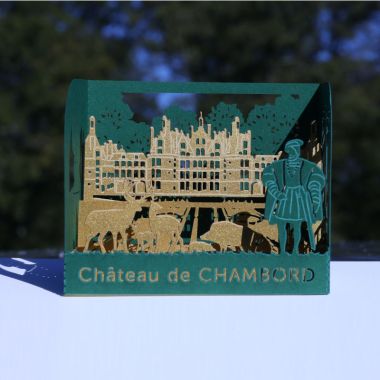 Carte de voeux Chambord en relief