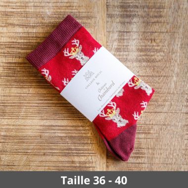 Chaussettes « Cerfs Couronnés » 36-40 - Chambord x Collège Royal