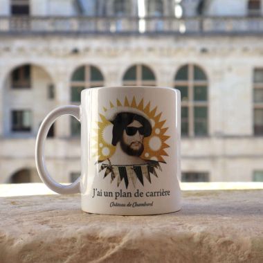 Mug François 1er with sunglasses