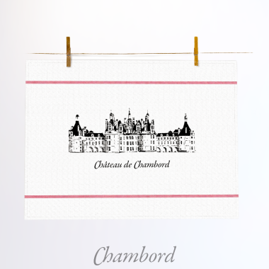 Chambord tea towel - Castel