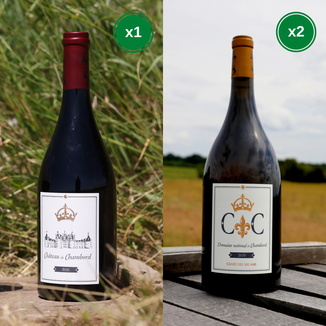 Coffret de vin Chambord - trio de 2 blancs et 1 rouge